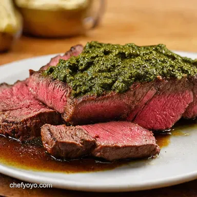 Grilled Flank Steak with Chimichurri My Secret Marinade Recipe Card