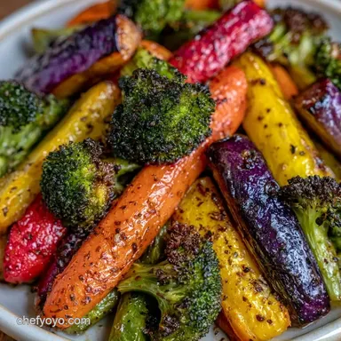 Meal Prep Roasted Vegetables (4 Servings) Recipe Card