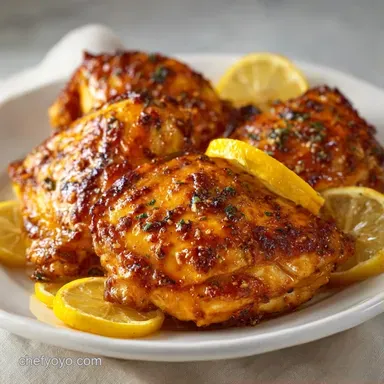 Mediterranean Baked Chicken Thighs for 6 Recipe Card