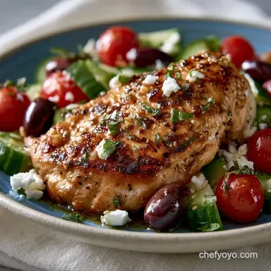 Mediterranean Chicken Bowl in 65 Minutes Recipe Card