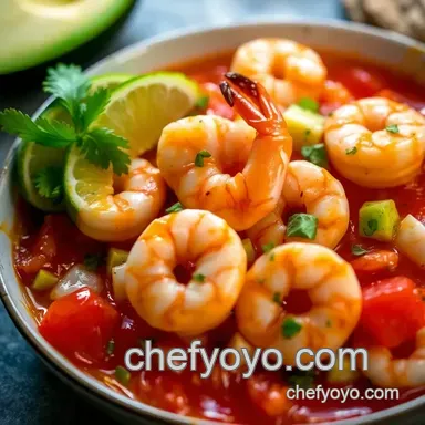 My Favorite Mexican Shrimp Cocktail Recipe: A Zesty Fiesta Delight Recipe Card