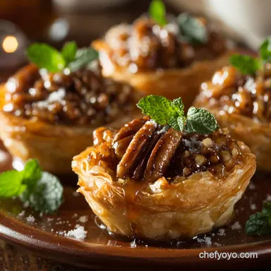 Mini Pecan Phyllo Tarts: The Flaky, Crisp Bite of Southern Comfort Recipe Card