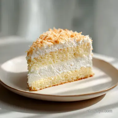 Coconut Cream Cake with Cream Cheese Frosting for 18 Servings Recipe Card