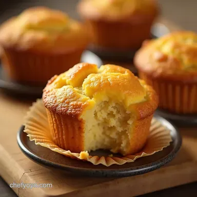 UltraMoist Peach Cottage Cheese Muffins Recipe Tender Easy Recipe Card