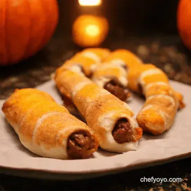 Mummy Dogs Spooktacular Halloween Party Treats Recipe Card