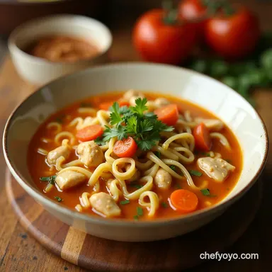 Mums Slow Cooker Chicken Noodle Soup Easy Comfort Recipe Card