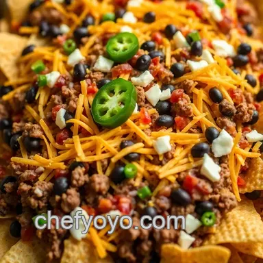 Easy Nachos Recipe: Ultimate Loaded Nachos for Game Day Recipe Card