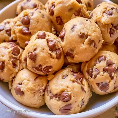 No Bake Cookie Dough Balls in 25 Minutes Recipe Card
