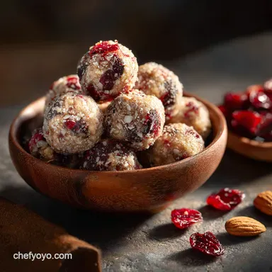 Cranberry Vanilla Energy Bites: No-Bake, Healthy, and Ready in 45 Mins Recipe Card