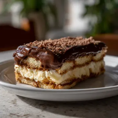 Chocolate Eclair Cake: No Bake Recipe for Ultimate Flavor Recipe Card