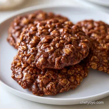 Oatmeal Chocolate Cookies No Bake 10 Min