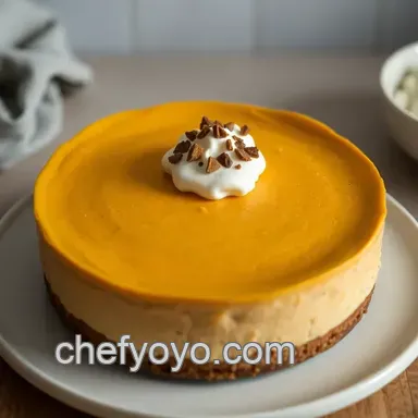 Easy No-Bake Pumpkin Pie Cheesecake Recipe: A Fall Favorite Delight Recipe Card