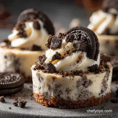 Cookies n Cream Mini Cheesecakes: The Ultimate No-Fuss Recipe Recipe Card