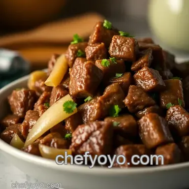 Easily Delicious No Peek Beef Tips: My Flavorful Family Favorite Recipe Card