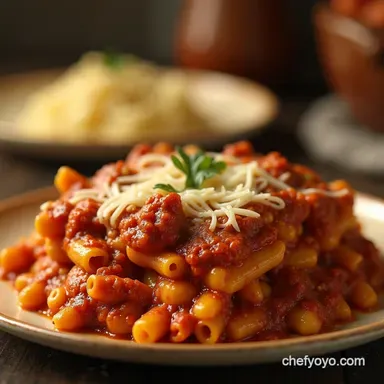The Ultimate Baked Ziti Casserole Recipe Slow Ragu Recipe Card
