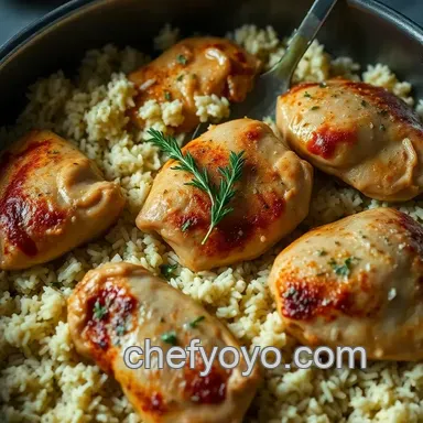 Best Ever One-Pan Chicken and Rice Recipe: My Lemon Herb Delight Recipe Card