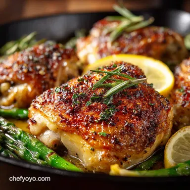 OnePan Lemon Herb Chicken Veggies Balanced Meals Made Easy Recipe Card