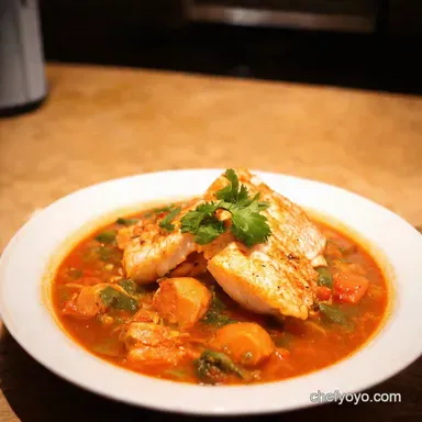 Quick Easy Fish Stew A Taste of Fishermans Wharf Recipe Card