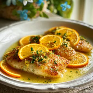 Orange Roughy Recipe with Lemon and Butter Recipe Card