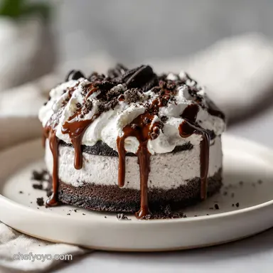 Oreo Ice Cream Cake with Hot Fudge Sauce: Velvety Texture