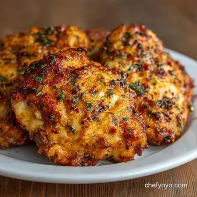 Oven Baked Olive Oil Thighs: Crispy Recipe Card