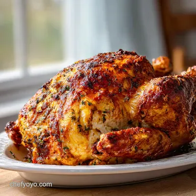 Oven Roasted Turkey Breast with Herb Butter for 8 Servings Recipe Card