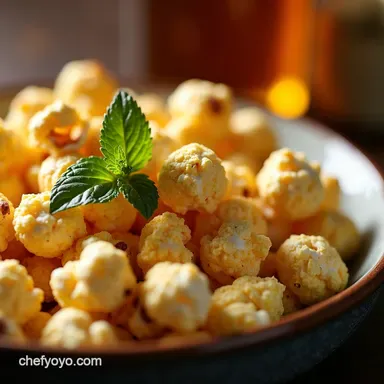 Parmesan Herb Loaded Popcorn Gourmet Movie Night Snacks Recipe Card