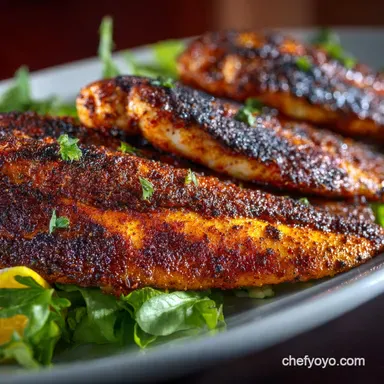 Blackened Catfish Fillets: Smoky, Spicy Ultra-Crispy Paul Prudhomme Recipe Recipe Card