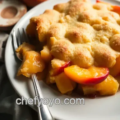 Peach Cobbler Delight: The Easiest Cake Mix Recipe You'll Love Recipe Card