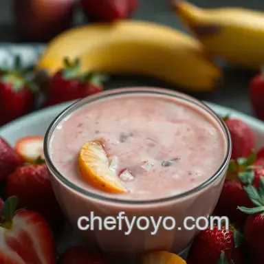 Easy Peach Strawberry Smoothie: A Refreshing Summer Delight Recipe Card