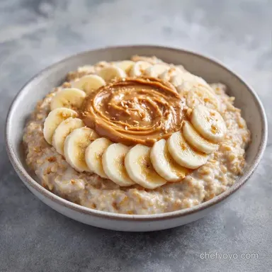 Peanut Butter Banana Oatmeal in 35 Min Recipe Card