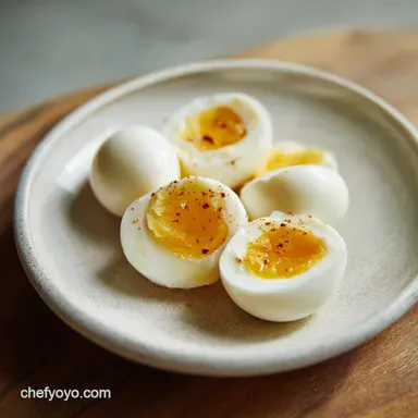 The Secret to Peeling Hard Boiled Eggs with an Ice Bath for 12 Servings Recipe Card