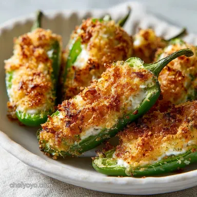 Jalapeno Poppers: Crispy Baked in 35 Minutes Recipe Card