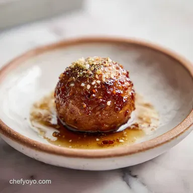 20 Minute Pepper Jelly Glazed Meatball with Garlic for 8 Servings Recipe Card