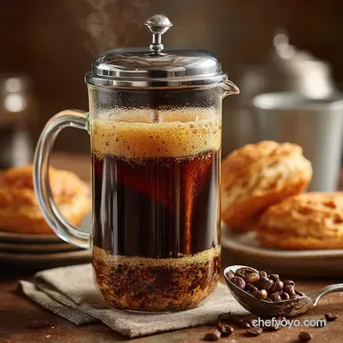 French Press Coffee Preparation Foolproof Guide for Rich Brew Recipe Card