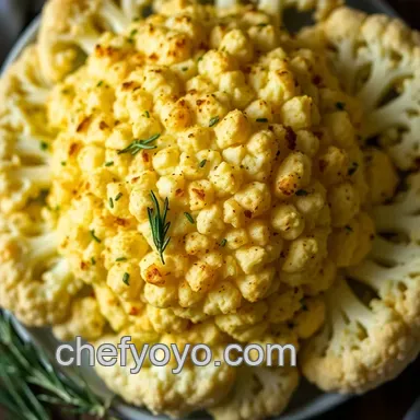 Easy & Juicy Whole Baked Cauliflower: My Fail-Proof Herb Glazed Method Recipe Card