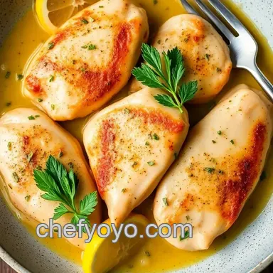 Picatta: 5 Easy Steps to Make Delicious Lemon Herb Chicken! Recipe Card