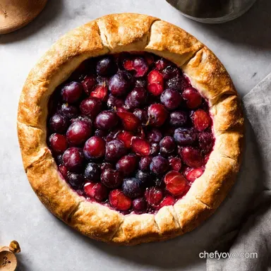 Use Up Summertime Fruit to Bake a Scrumptious Plum Galette Recipe Card