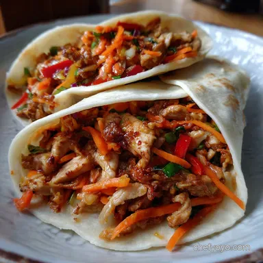 Moo Shu Chicken: Authentic Shredded Stir-Fry with Pancakes Recipe Card