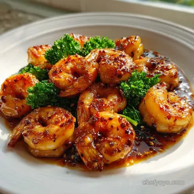 High Protein Honey Garlic Shrimp: Under 20 Min Recipe Card