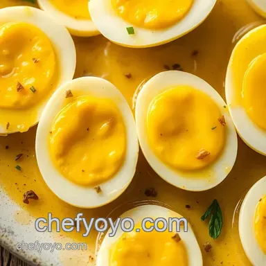 Tangy Pub-Grub Pickled Eggs Recipe: An Easy Classic Recipe Card