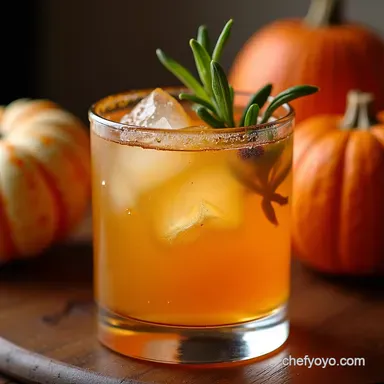 Pumpkin Cocktails Spice Up Your Autumn with This Old Fashioned Recipe Card