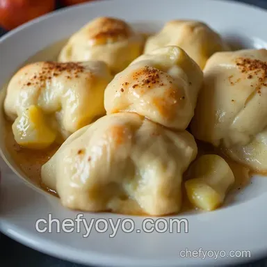 Quick and Delicious Apple Dumplings Made with Crescent Rolls Recipe Card