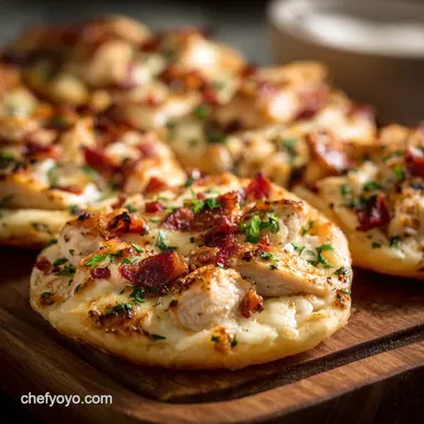 Chicken Bacon Ranch Mini Pizzas: The Quick 27-Minute Weeknight Meal Recipe Card