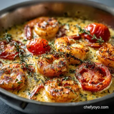 Garlic Shrimp in Coconut Milk and Tomatoes Creamy 30-Minute Dinner