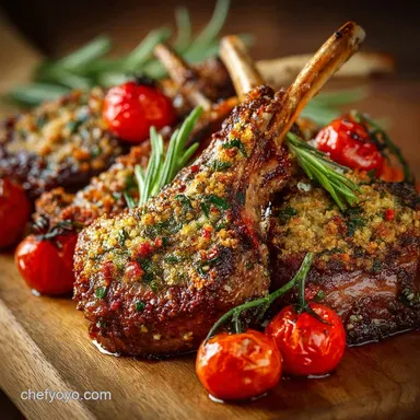 HerbCrusted Oven Baked Lamb Chops Juicy Quick and Perfect Every Time Recipe Card