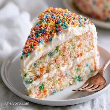 Rainbow Funfetti Dot Cake: 8 Mini Cakes