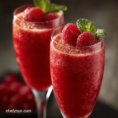 The Ultimate Raspberry Sorbet Bellinis Recipe Perfect Brunch Fizz Recipe Card