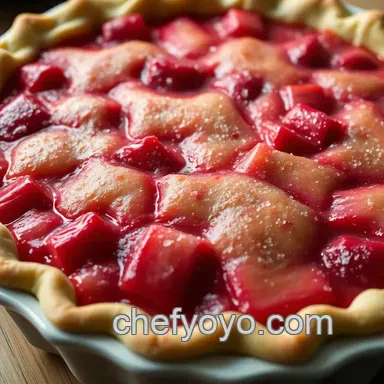 My Grandma's Best Rhubarb Pies: Easy Recipe for the Perfect Crust Recipe Card