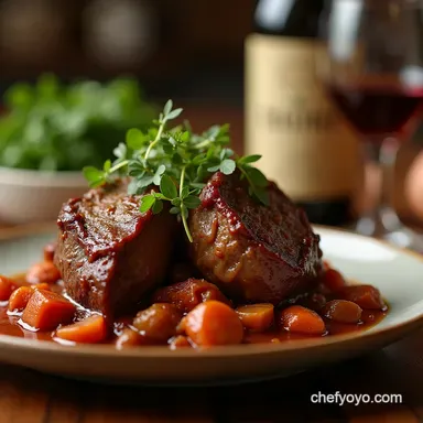 SlowBraised Oxtail Bourguignonne MeltinYourMouth Beef Stew Recipe Card